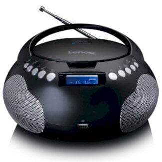 Draagbare radio CD/MP3 met USB en Bluetooth Zwart