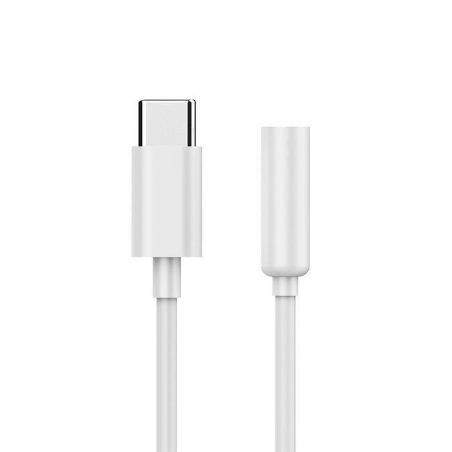 USB-C naar 3.5 mm audio adapterkabel, wit
