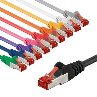Goobay Goobay CAT 6 Patch Cable S/FTP (PiMF), 3 m, Set in 10 Colours