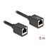Delock Network Extension Cable Coupler RJ45 jack to RJ45 jack Cat.6A S/FTP 5 m black