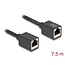 Delock Network Extension Cable Coupler RJ45 jack to RJ45 jack Cat.6A S/FTP 7.5 m black