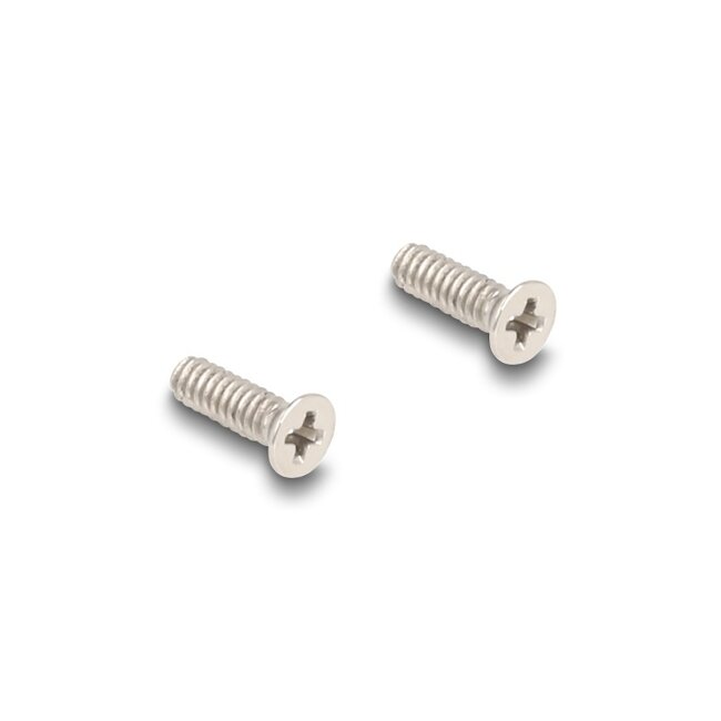 Delock Panel Mount RJ45 Keystone Module coupler jack to jack Cat.6A metal conical