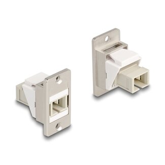 DeLOCK Delock Panel Mount Keystone Module Optical Fiber SC Simplex female to female conical