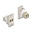 Delock Panel Mount Keystone Module Optical Fiber LC Duplex female to female conical