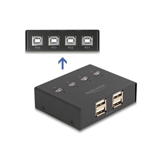 DeLOCK Delock USB 2.0 Switch 4 PC to 4 devices