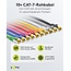 Goobay RJ45 Patch Cord CAT 6A S/FTP (PiMF), 500 MHz, with CAT 7 Raw Cable, 3 m, Set in 10 Colours