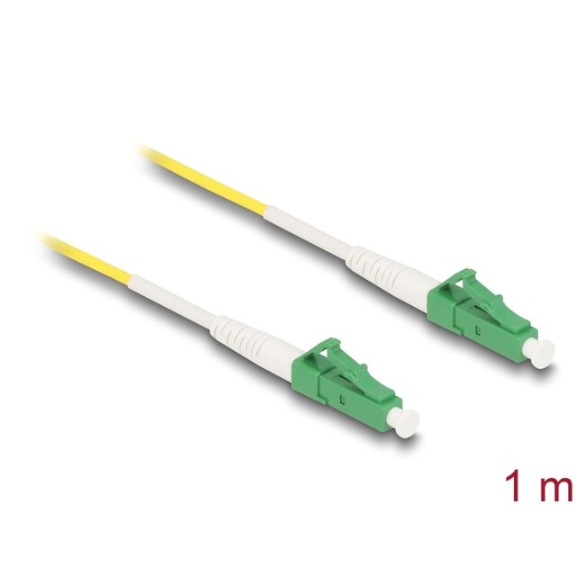 Delock Cable Optical Fibre LC-APC to LC-APC Simplex Singlemode OS2 1 m