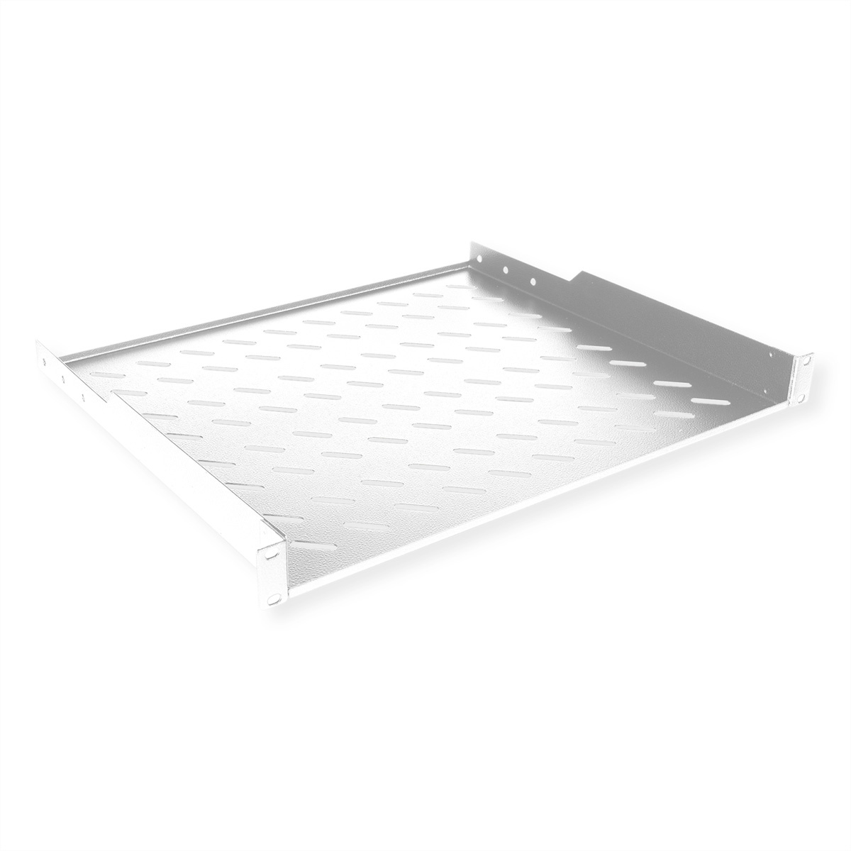 ROLINE 19-inch plank 1 U 400 mm diep, 15 kg draagvermogen grijs