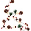 Goobay 20 LED Silver Wire Fairy Lights "Pine Cones & Red Berries"