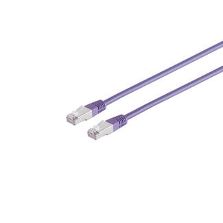 S-Impuls Patchkabel, cat. 5e, SF/UTP, violett, 1,0m