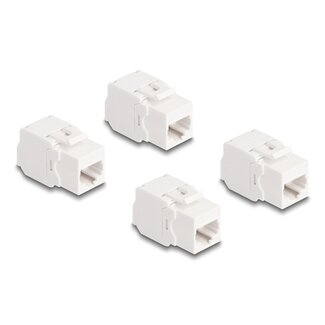 DeLOCK Delock Keystone Module RJ45 jack Cat.6A UTP 4 pieces