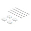 Delock Keystone Module RJ45 jack Cat.6A UTP 4 pieces