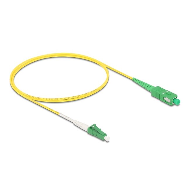 Delock Cable Optical Fibre LC-APC to SC-APC Simplex Singlemode OS2 1 m