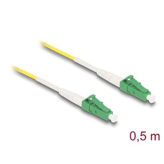DeLOCK Delock Cable Optical Fibre LC-APC to LC-APC Simplex Singlemode OS2 0.5 m