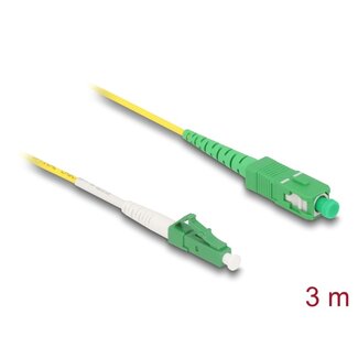 DeLOCK Delock Cable Optical Fibre LC-APC to SC-APC Simplex Singlemode OS2 3 m