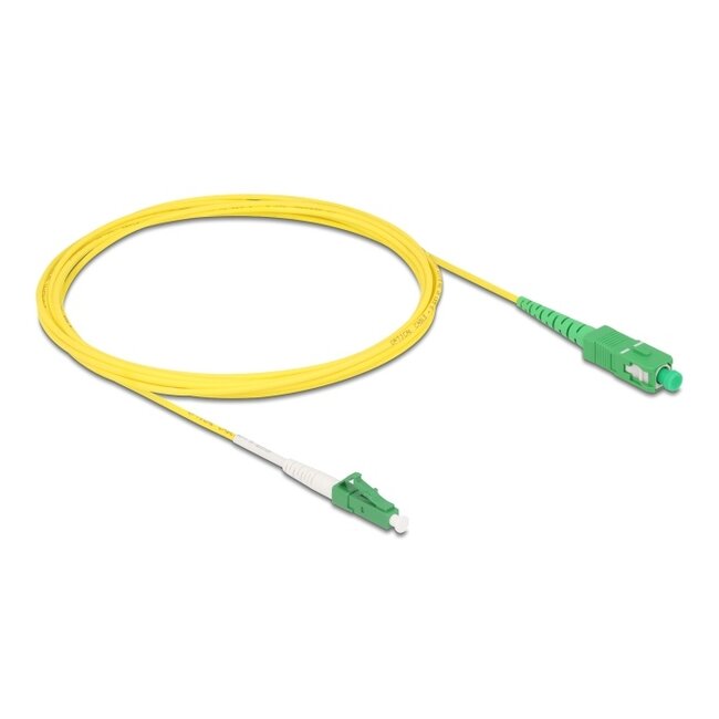 Delock Cable Optical Fibre LC-APC to SC-APC Simplex Singlemode OS2 3 m