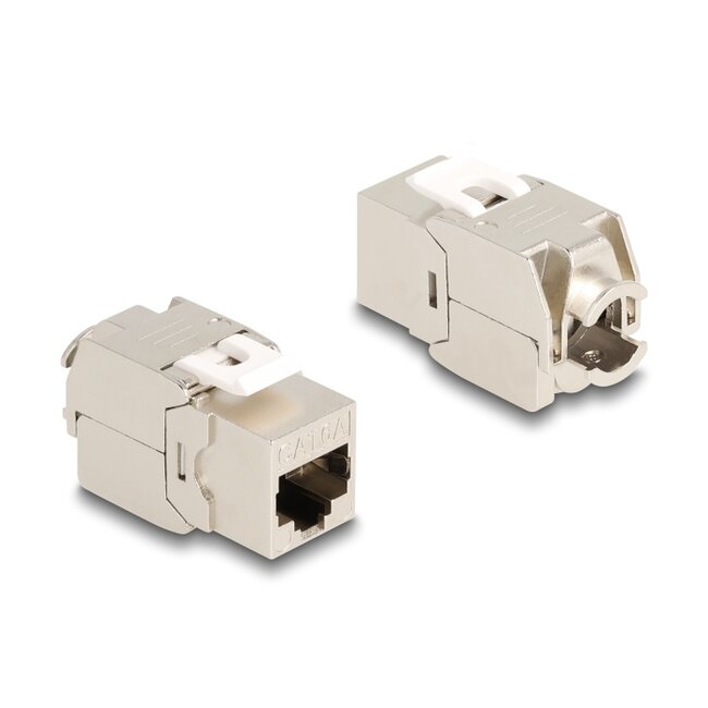 Delock Keystone Module RJ45 jack Cat.6A STP 4 pieces