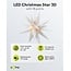 Goobay LED Christmas Star 3D, Ø 56 cm, 4.5 V outdoor transformer