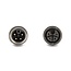 Delock M12 Cable L-coded 4 pin male to female PUR suitable for drag chains 3 m black