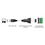 Delock Adapter USB 2.0 Type-A to 1 x Serial RS-422/485 male with 6 pin terminal block 5 V 0.5 m