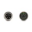 Delock M12 Cable L-coded 5 pin male to female PUR suitable for drag chains 5 m grey
