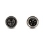 Delock M12 Cable L-coded 4 pin male right angled to female straight PUR suitable for drag chains 3 m black