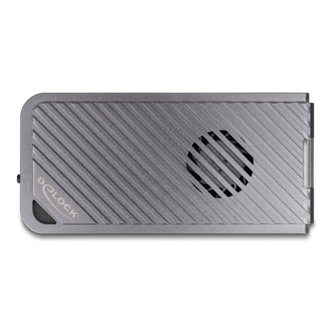 Delock USB 40 Gbps Enclosure for 1 x M.2 NVMe SSD in Gaming Style with LED and Fan - tool free