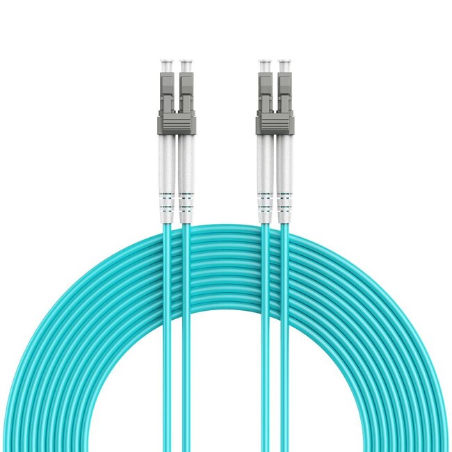 Multimode Duplex OM4 50/125 glasvezelkabel, LC/LC, 7.5 meter
