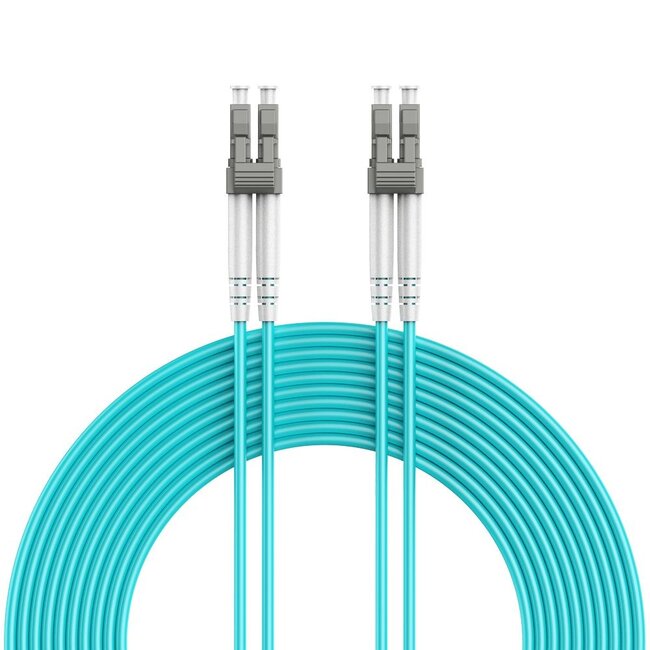 Multimode Duplex OM4 50/125 glasvezelkabel, LC/LC, 0.5 meter