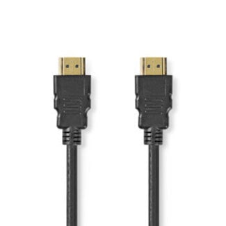 Nedis Ultra High Speed ​​HDMI™-Kabel | HDMI™ Connector | HDMI™ Connector | 8K@60Hz | 48 Gbps | 1.00 m | Rond | 6.0 mm | Zwart | Label