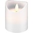 Goobay Set of 4 LED Real Wax Candles, white