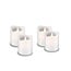 Goobay Set of 4 LED Real Wax Candles, white