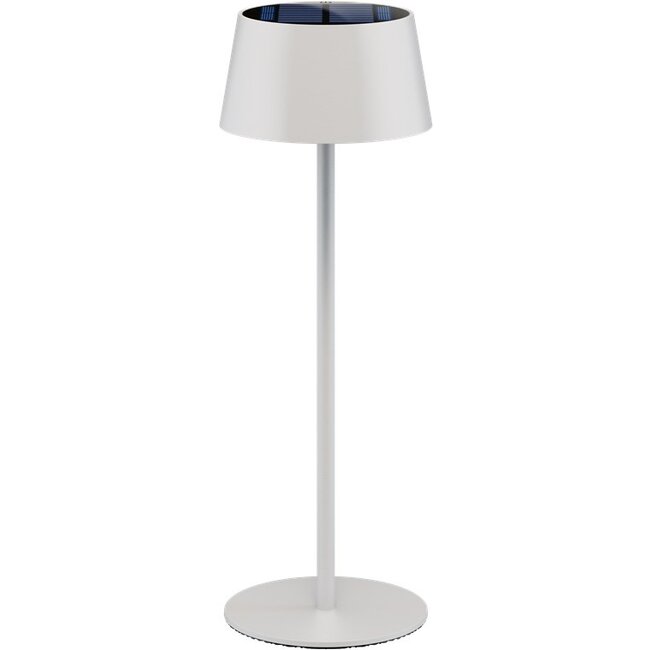 Goobay Wireless LED Solar Table Lamp, white