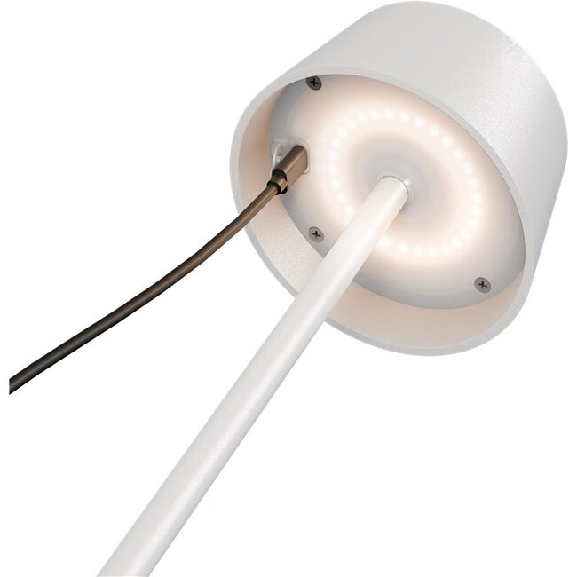 Goobay Wireless LED Solar Table Lamp, white