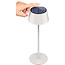 Goobay Wireless LED Solar Table Lamp, white