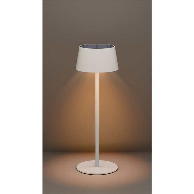 Goobay Wireless LED Solar Table Lamp, white