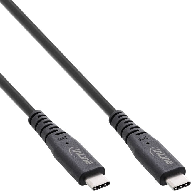 InLine USB-C kabel | USB4 (40Gb/s) | PD 240W | 8K 60Hz | zwart | 0,50 meter