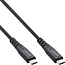 InLine USB-C kabel | USB4 (40Gb/s) | PD 240W | 8K 60Hz | zwart | 0,50 meter