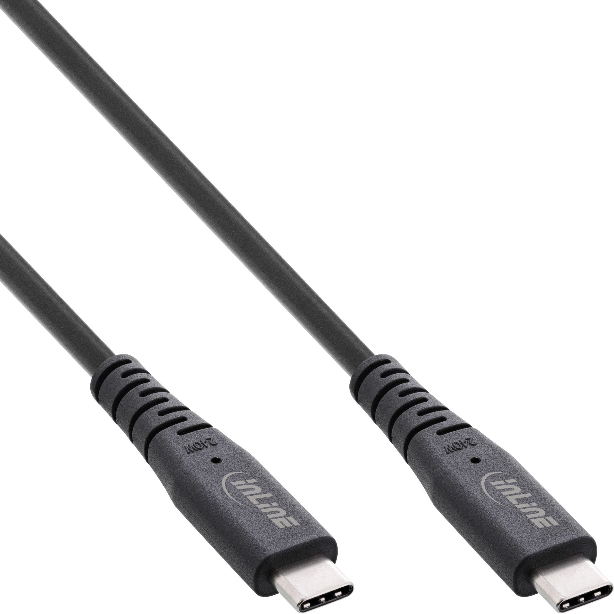 InLine 35906I, 0,5 m, USB C, USB C, USB4 Gen 3x2, 40 Gbit/s, Zwart