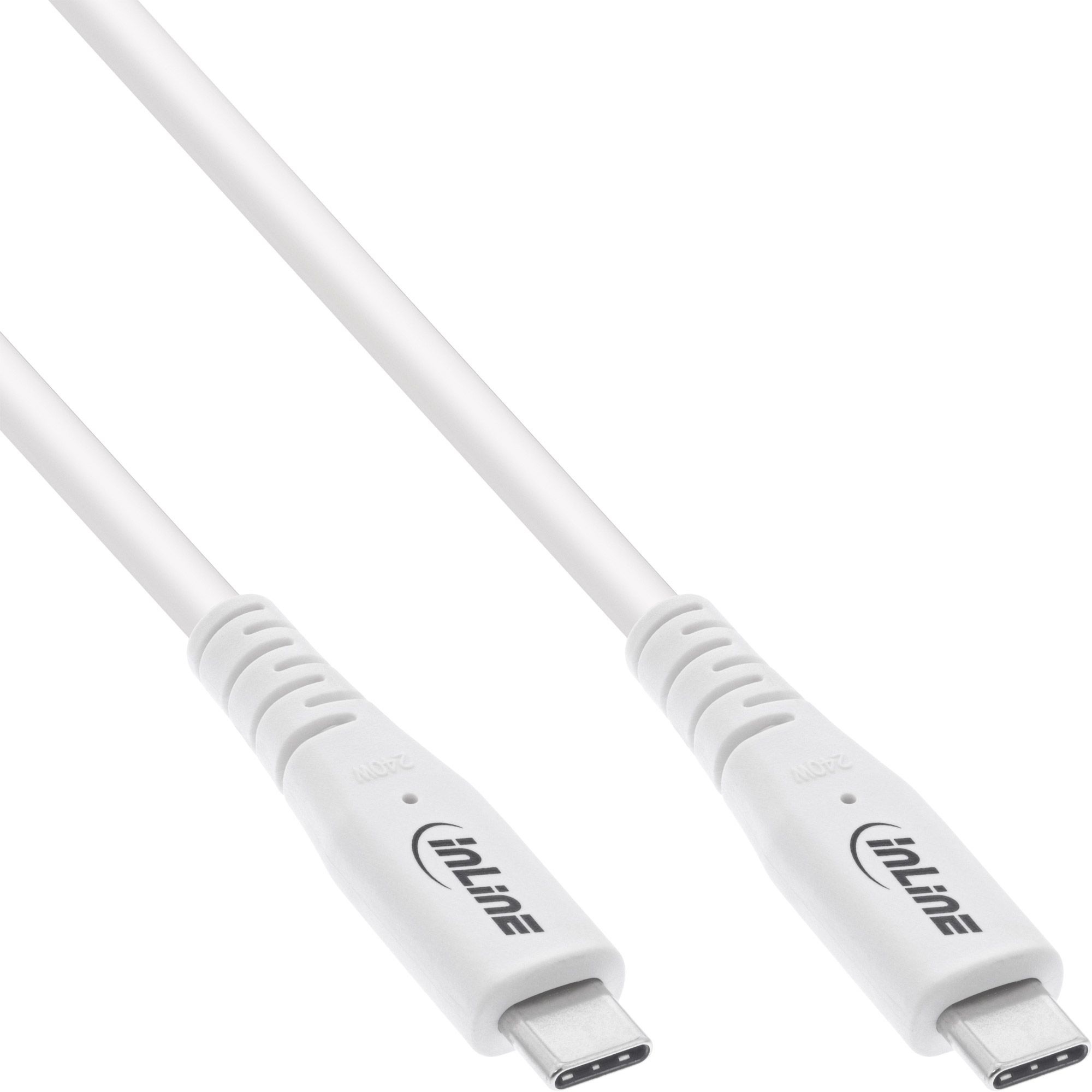 InLine 35901W USB-kabel USB4 Gen 3x2 1 m USB C Wit