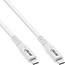 InLine USB-C kabel | USB4 (40Gb/s) | PD 240W | 8K 60Hz | wit | 1,5 meter