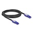 Delock RJ45 Network Cable Cat.6 UTP with 180° angled plugs black 2 m