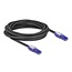 Delock RJ45 Network Cable Cat.6 UTP with 180° angled plugs black 5 m