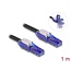 Delock RJ45 Network Cable Cat.6 UTP with 180° angled plugs black 1 m