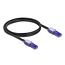 Delock RJ45 Network Cable Cat.6 UTP with 180° angled plugs black 1 m