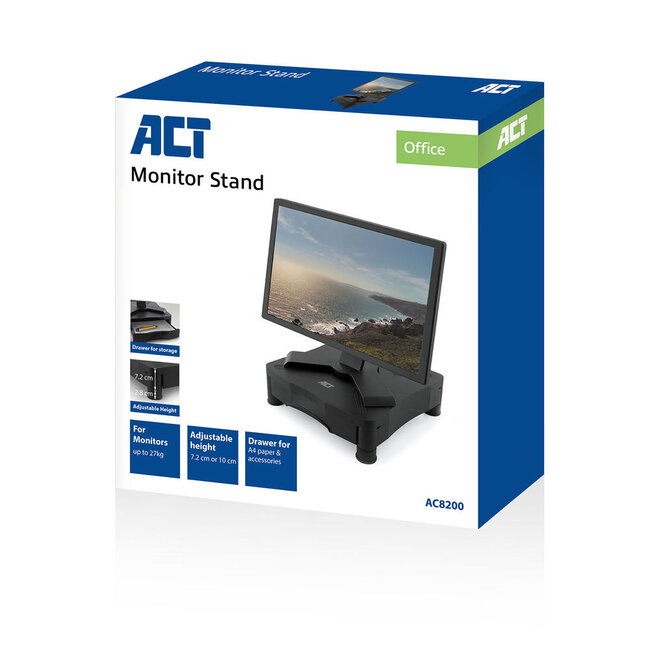 ACT monitor standaard/verhoger met lade