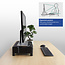 ACT ergonomische monitor standaard/verhoger met 2 lades