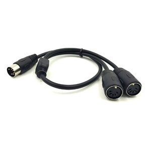 DIN 5-pins audio splitter | 0,50 meter