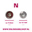 N (v) - SMA (v) inbouw adapter | 17,5 x 17,5mm | 50 Ohm