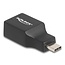 Delock External USB Sound Card with Type-C™ male to 2 x 3.5 mm Stereo jack Plug & Play Audio Adapter black